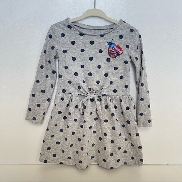 Carter's Kid Girl Beige Dots Dress